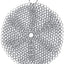 Synra Cast Iron Scrubber, 7 Inches Diameter, Round 316 Premium Stainless Steel, Lightweight, Flexible Chainmail Scrubber, Cleans Cookware with No Scratches or Residue